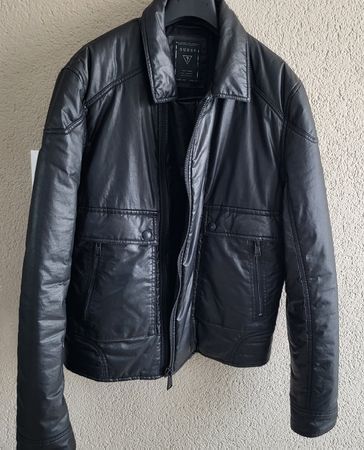 Guess Herren Jacke Schwarz Grösse M - Top Zustand! (Artn.1d)