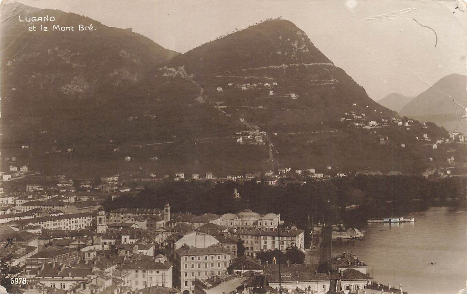 Ansichtskarten: Lugano monte bre – Gebraucht aus Biasca von Blenio71