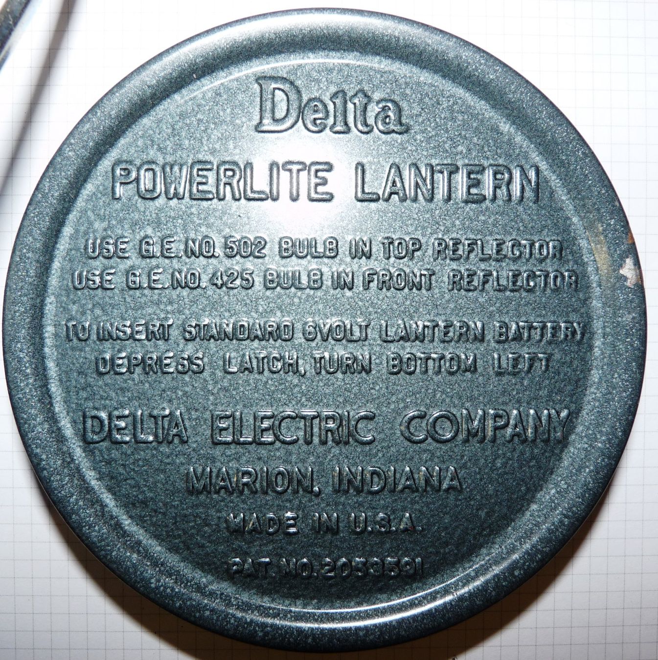 Lampade: Oldtimer Lampe Delta USA restauriert – Usato da Walzenhausen venduto da energieberaten 5