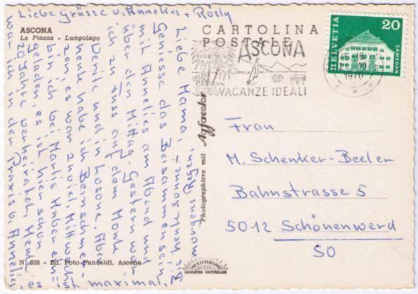 Cartes postales: Ascona - La Piazza - Lungolago – D'occasion à Binningen par Mountainrider 1
