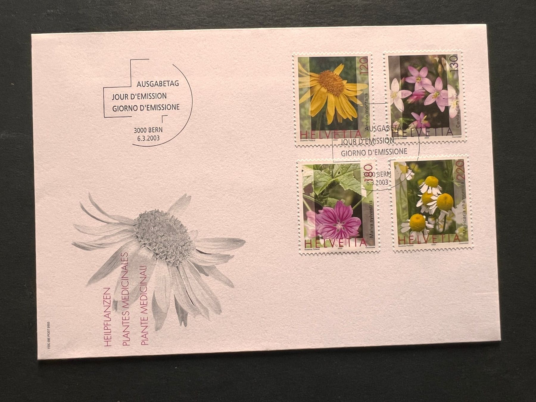 Tutti i francobolli: Sonderbrief  2003 FDC (R474) – Usato da Hinwil venduto da Sidi4