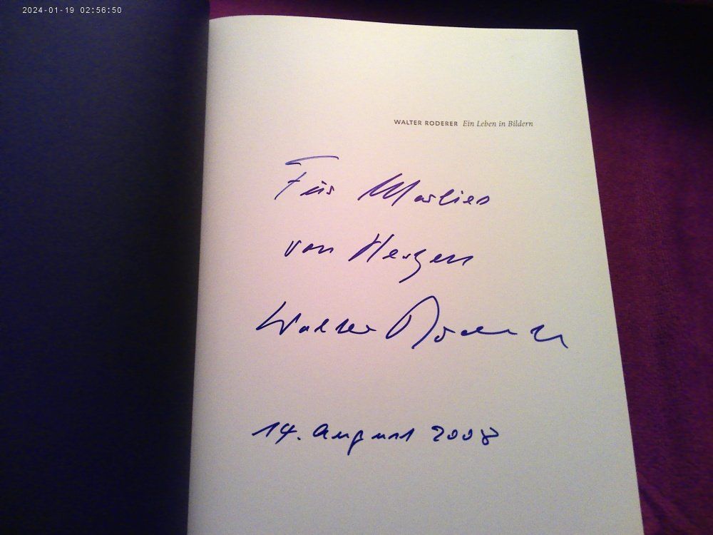 Libri: Walter Roderer - Ein Leben in Bildern(MIT WIDMUNG + SIGNIERT – Usato da Volketswil venduto da nemo2000 1