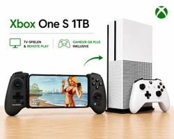 Xbox One S 1TB + GameSir G8 Plus – TV & Handheld Gaming