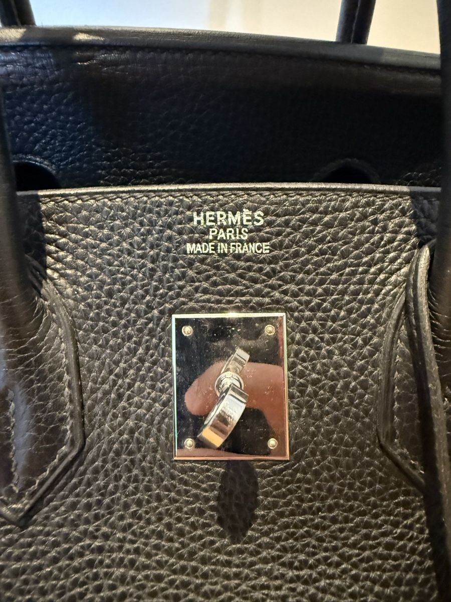 Hermès Taschen für Damen: Hermès Birkin 35 Black Togo 2005 – Gebraucht aus Genève von SG_73 8