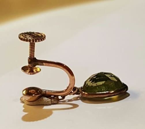 Orecchini pendenti & Orecchini a lobo: Goldohrhänger Peridot Neupr.Fr.680.- – Usato da Unterägeri venduto da Altgoldschmuck 6