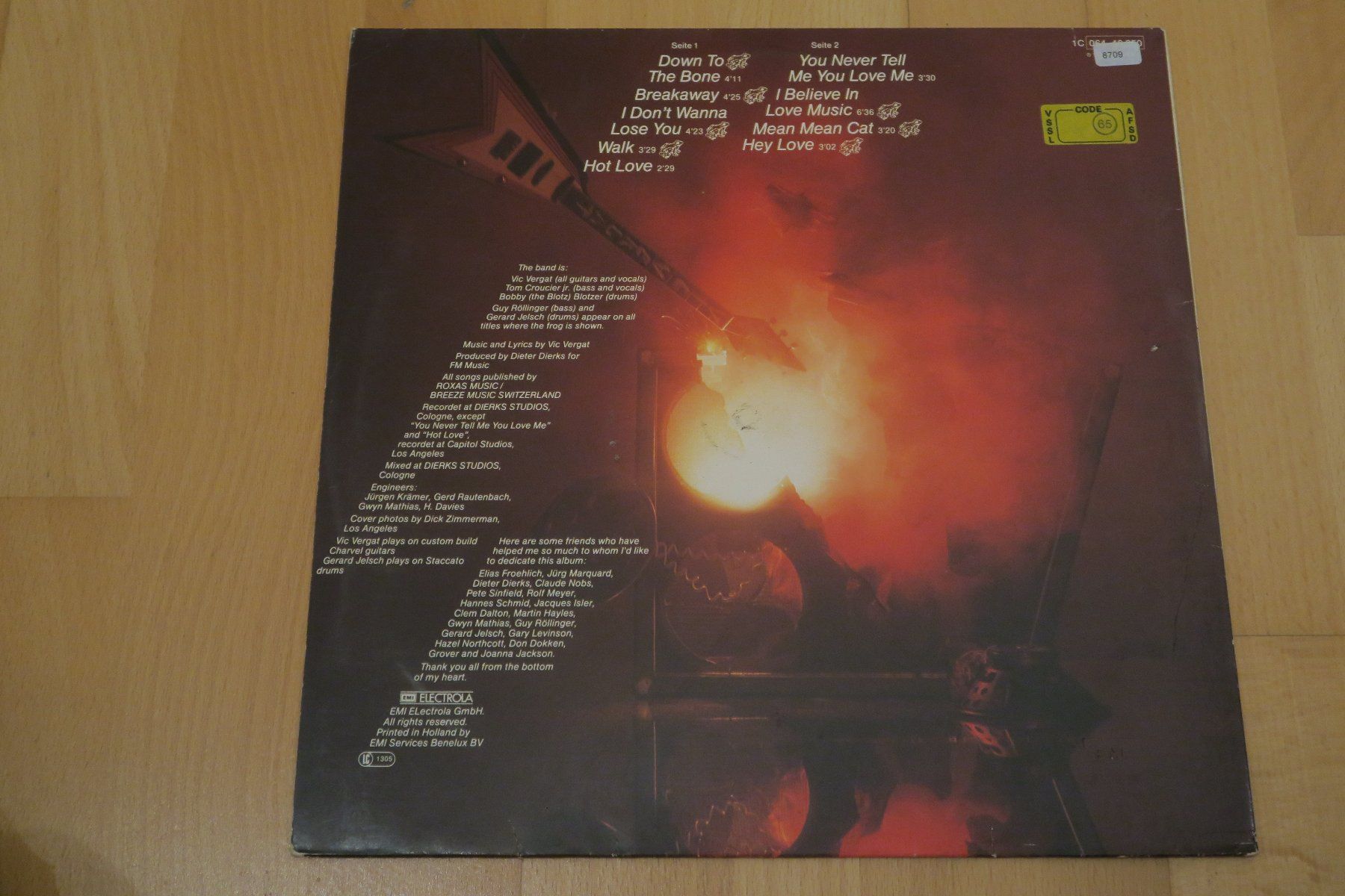 Schallplatten: Vic Vergat – Down To The Bone – Gebraucht aus Thun von Karibu70 2