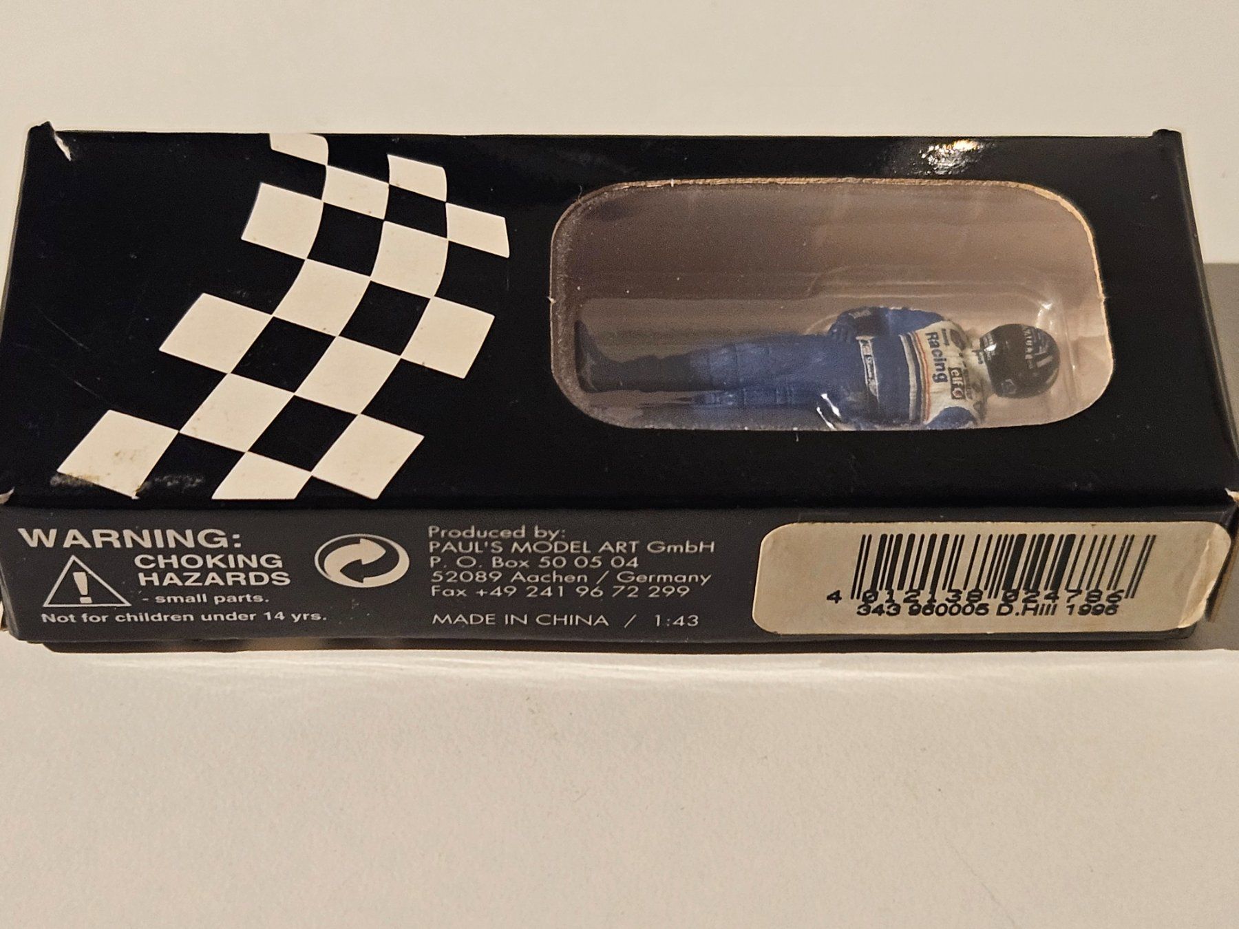 Figurines: Minichamps D. Hill Formel 1 Figur 1:43 – Neuf avec emballage d'origine à Liestal par tower01 3