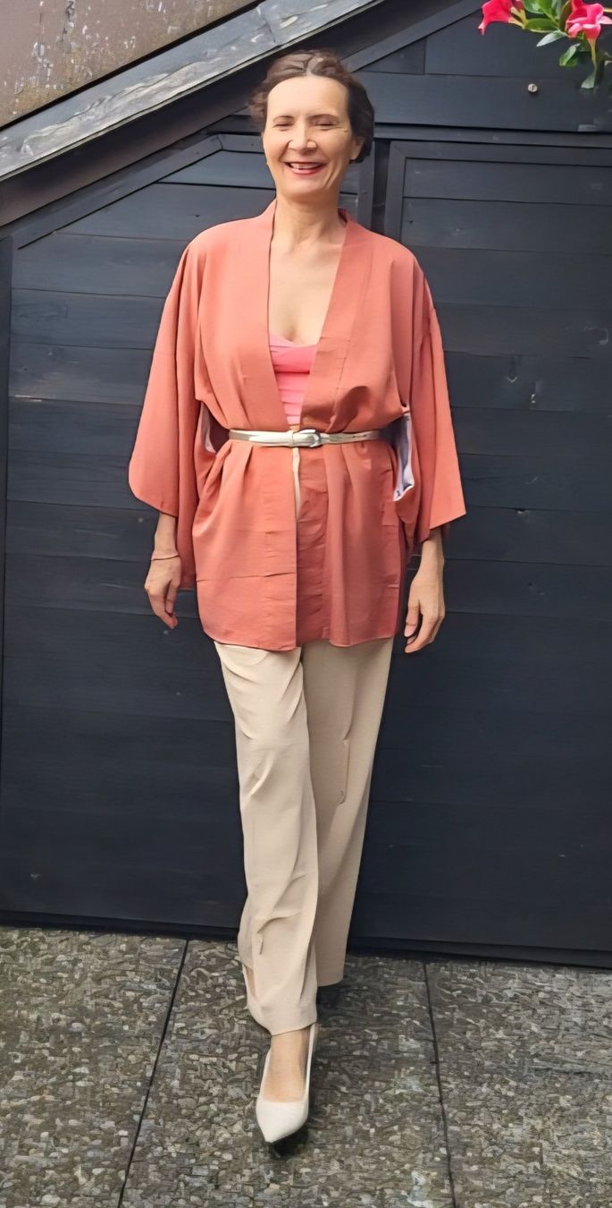 Kimono: Kimono orange – Nuovo (secondo la descrizione) da Fribourg venduto da VictoriaShop7 6