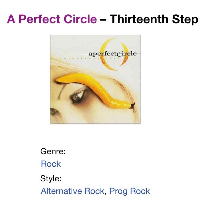 CDs: A Perfect Circle – Thirteenth Step CD – Gebraucht aus Luzern von Lycka 2