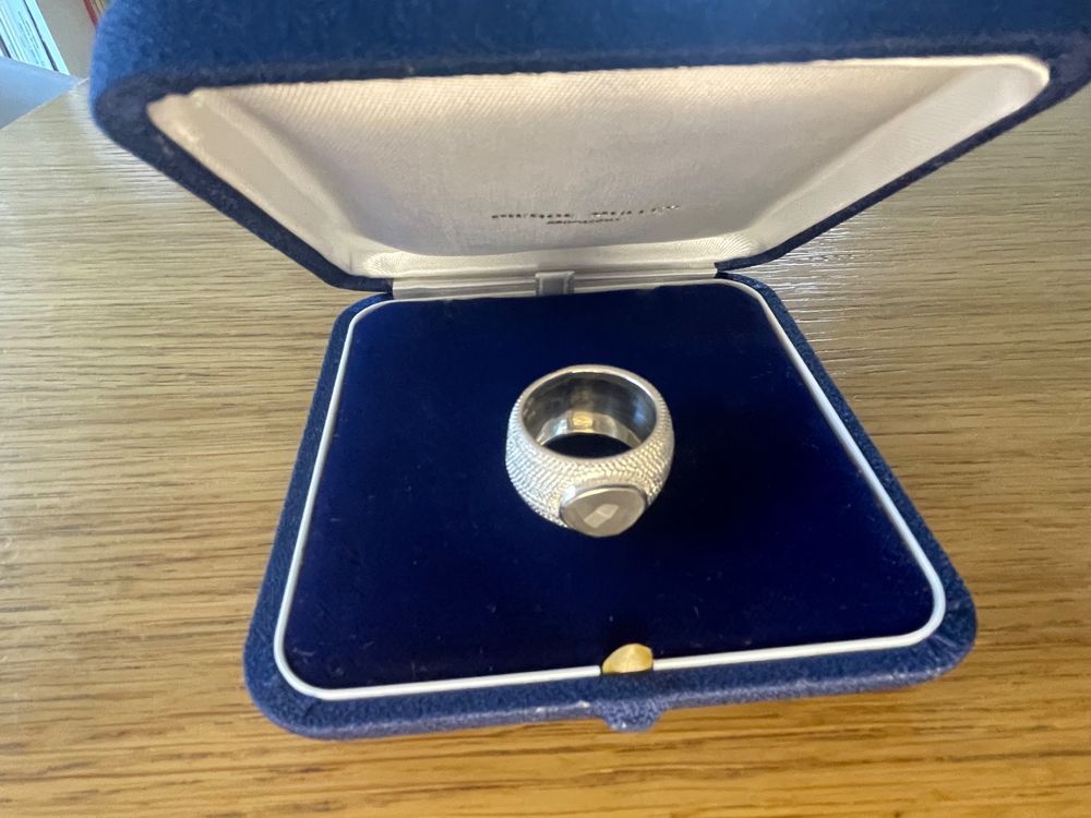 Bague En Argent Taille 56 - Anneau Simple Et élégant, Occasion (sans Marque)