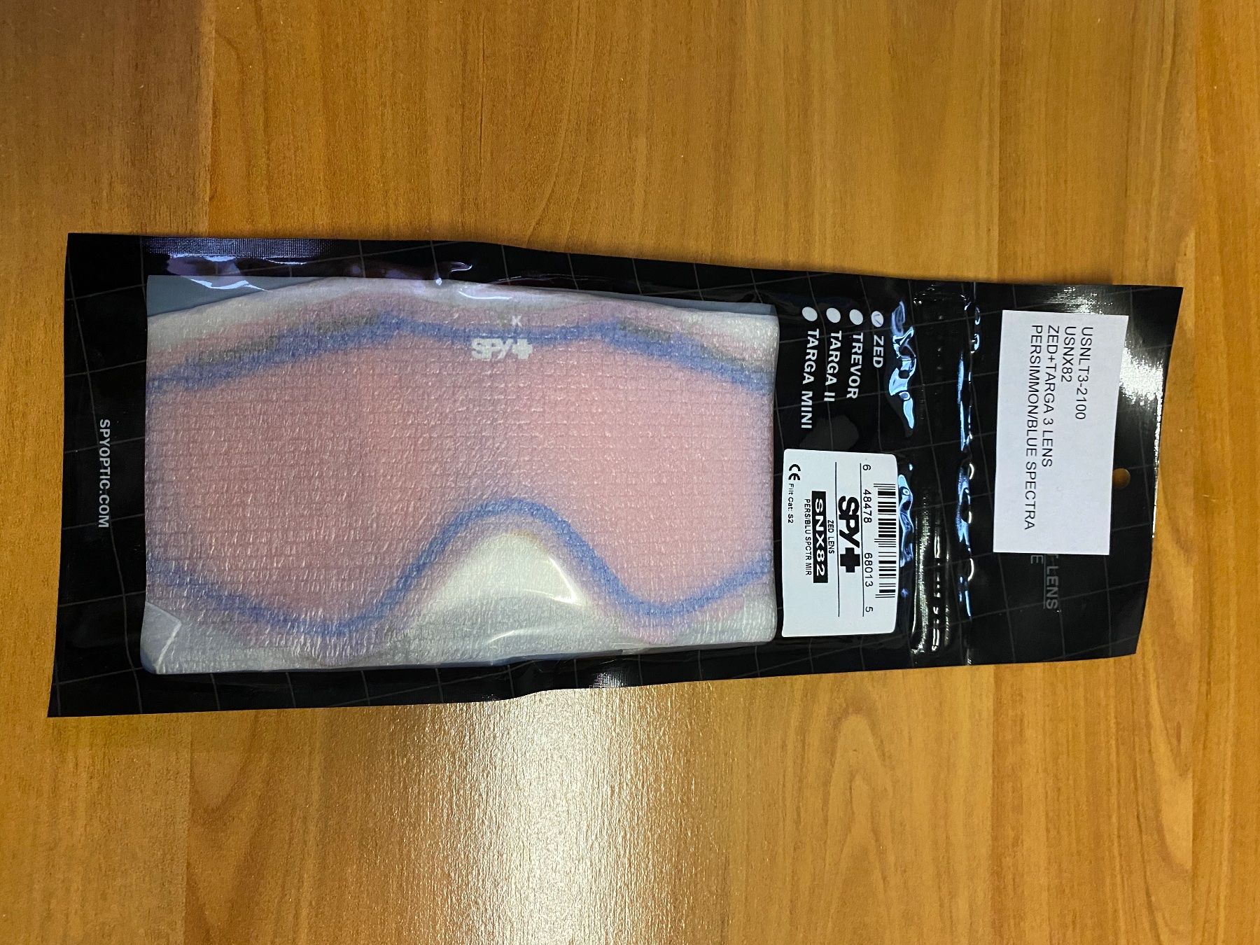 Occhiali & Lenti: Spy+ Verre masque Zed+Targa Persimmon Blue – Nuovo e nell'imballaggio originale da Orbe venduto da D-stockFactory-Orbe