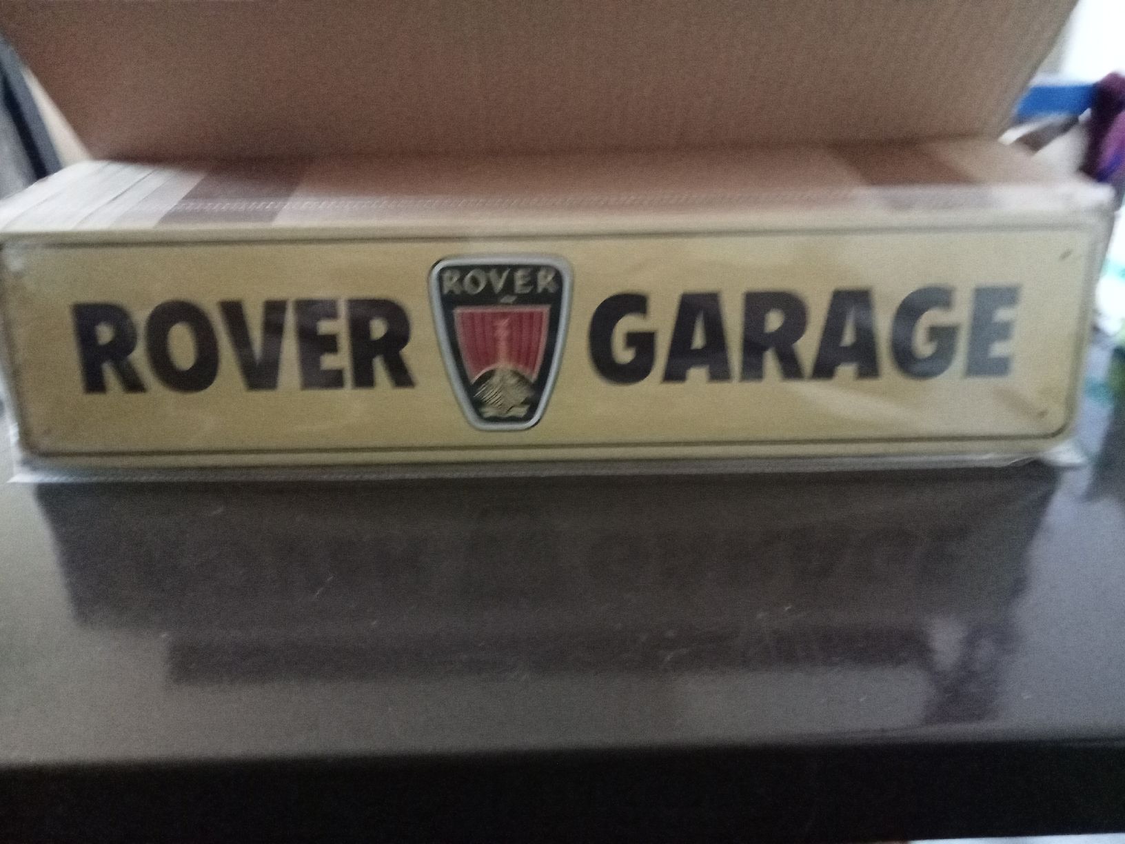 Insegne: Blechschild-ROVER GARAGE -46 X 10 CM – Nuovo e nell'imballaggio originale da Rupperswil venduto da big-one-sale