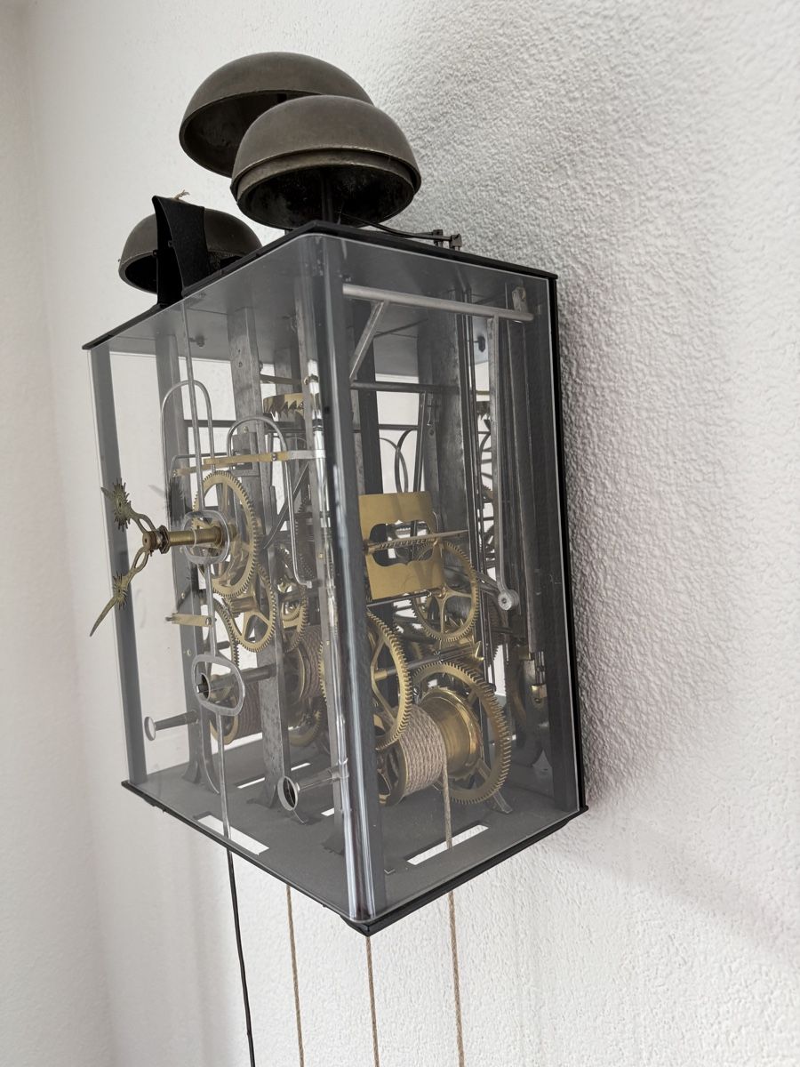 Orologi da terra & Orologi da parete: Alte Skelett Comptoise Pendeluhr mit einer Plexiglashülle – Usato da Reinach BL venduto da Piper57 2