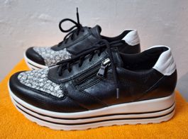 Elegante Waldläufer Orthotritt Sneaker Gr. 5 / 38 schwarz