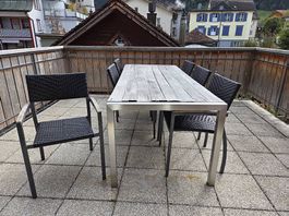 6 Gartenstühle gratis 