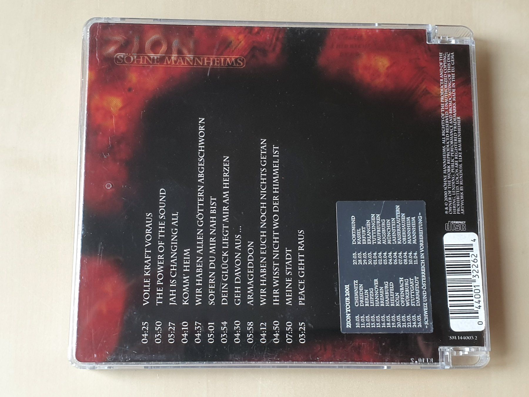 CD: Söhne Mannheims Zion – Usato da Stansstad venduto da collectorsshop 1