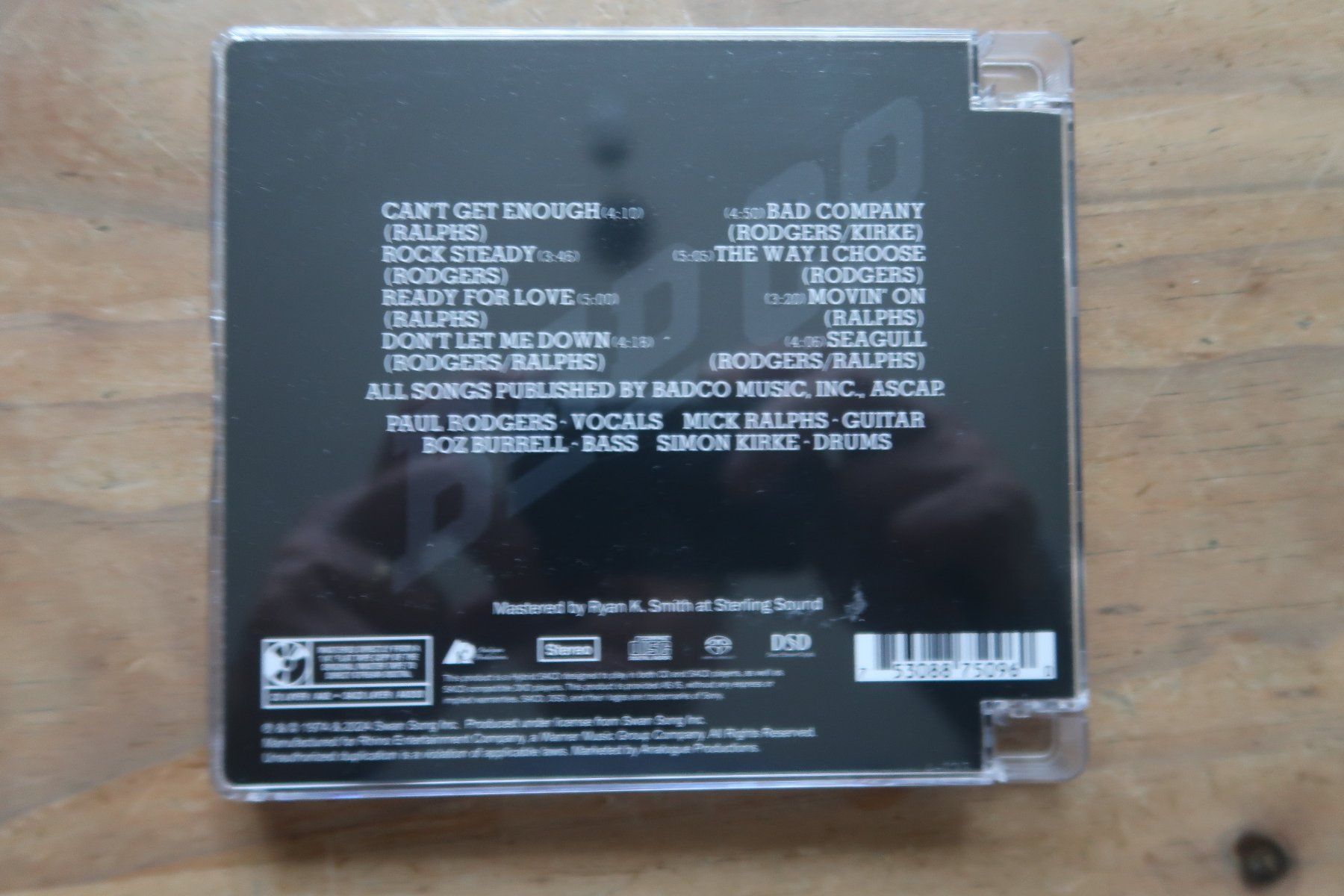 CD: BAD COMPANY - ST - SACD – Usato da Basel venduto da Patiscat 1