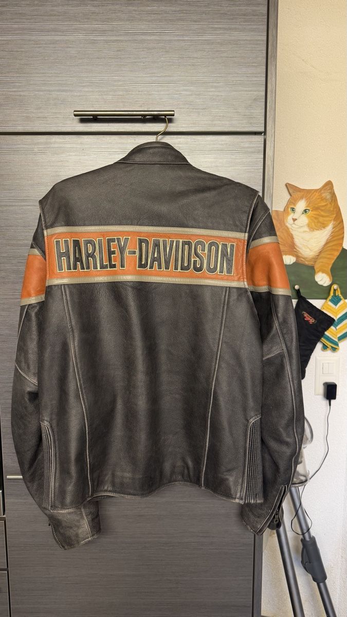 Harley-Davidson Giacche: Original Harley-Davidson Motorradjacke Cowhide Biker – Usato da Bauma venduto da Urklang 2