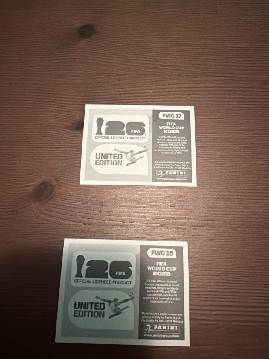 Panini Sammelbilder & Trading cards: Panini world cup FWC 15 et 17  – Neu (gemäss Beschreibung) aus Romanel-s-Lausanne von jer_c2ly 1