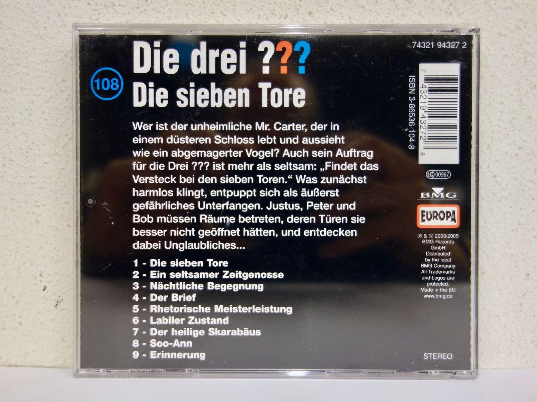 CD: CD DIE DREI ??? FRAGEZEICHEN - DIE SIEBEN TORE – Usato da Kerzers venduto da wisaundso 1
