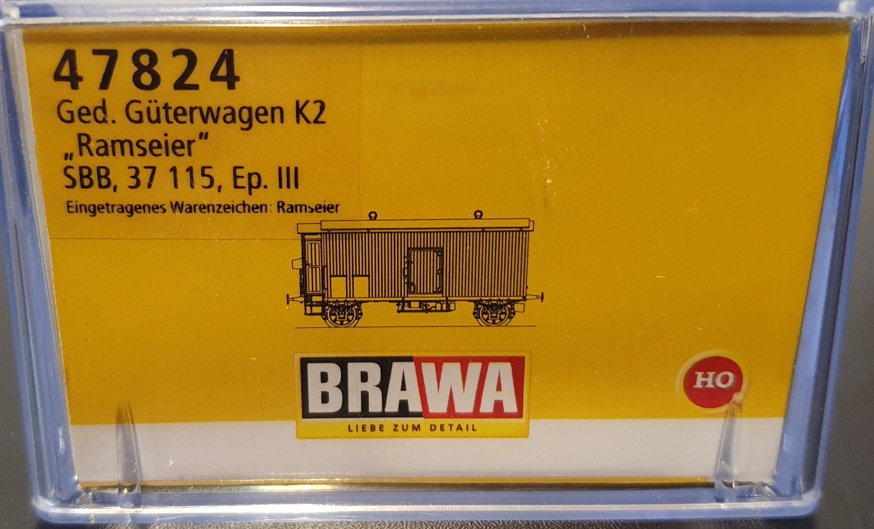 Brawa Modellini di ferrovie: BRAWA:DC: SBB GÜTERWAGEN K2 "RAMSEIER" 47824 OVP – Usato da Biglen venduto da taunus82 1