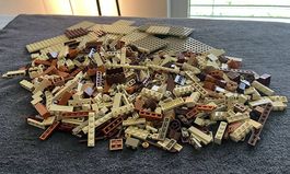 Lego Einzelteile Braun | 703g