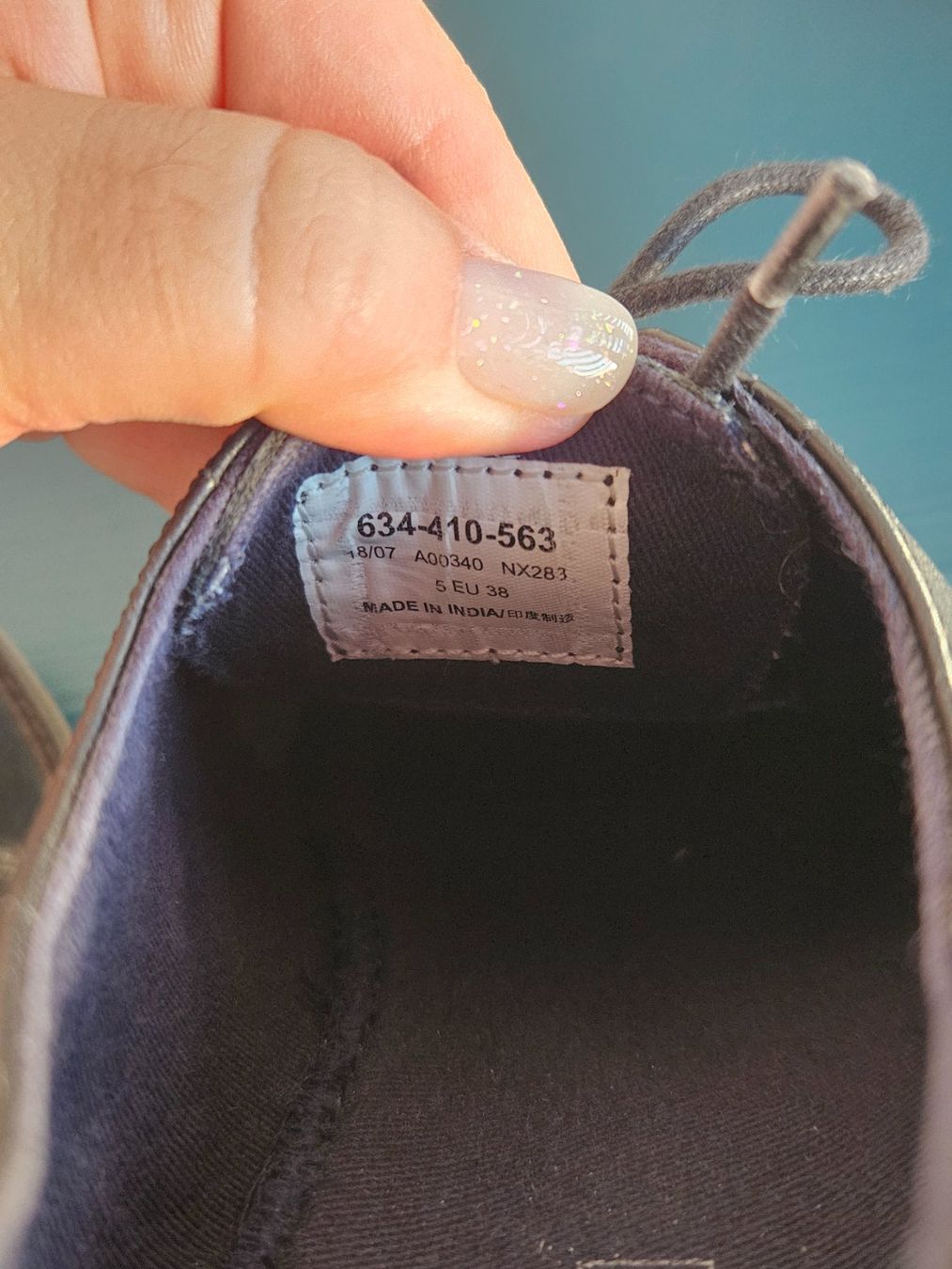 Scarpe da uomo: Black Leather Brogue Shoes EU 38 – Usato da Affoltern am Albis venduto da Katarinushka 5