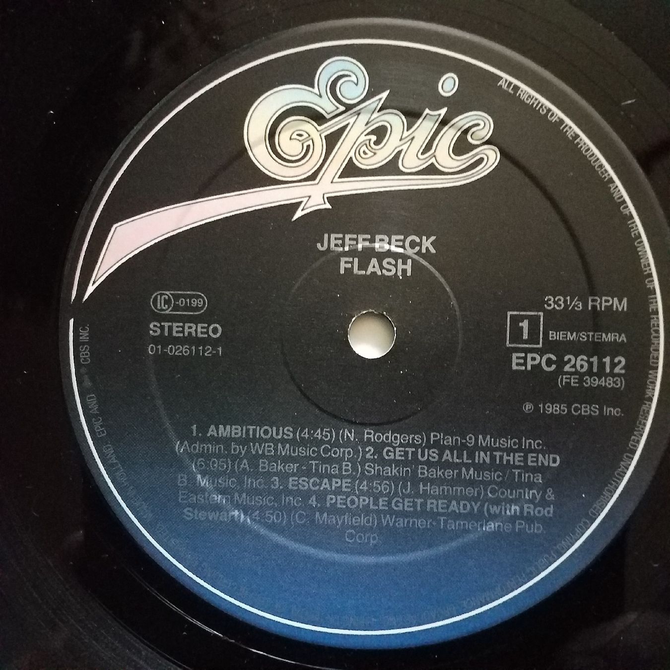 Dischi in vinile: JEFF BECK,  flash - 1st 1985 press  - NEW - – Nuovo (secondo la descrizione) da Yverdon-les-Bains venduto da Jacotreut 2