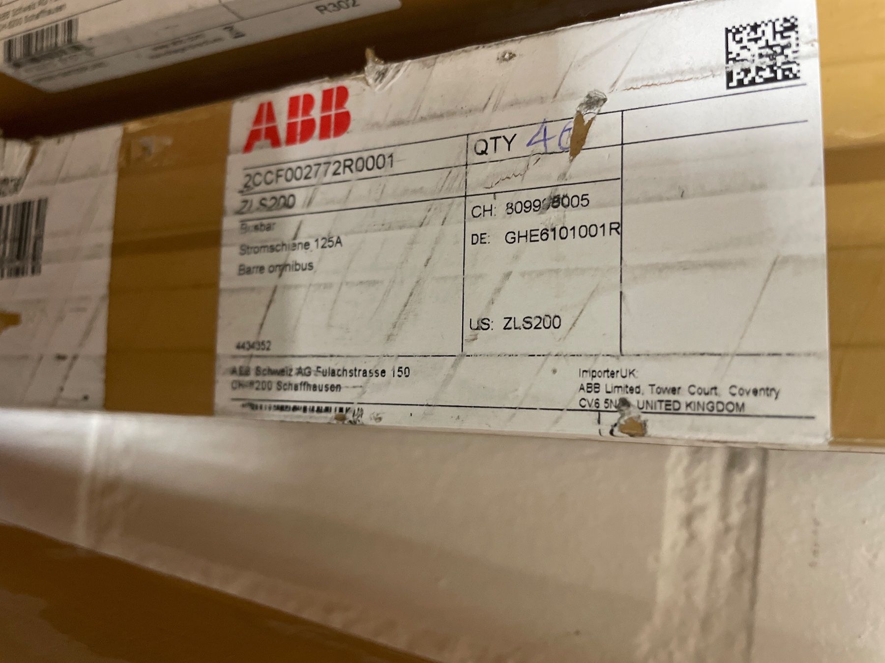 Profile: ABB Stromschiene ZLS200; 125A; Länge 1975mm – Neu (gemäss Beschreibung) aus Langendorf von Whydro 1