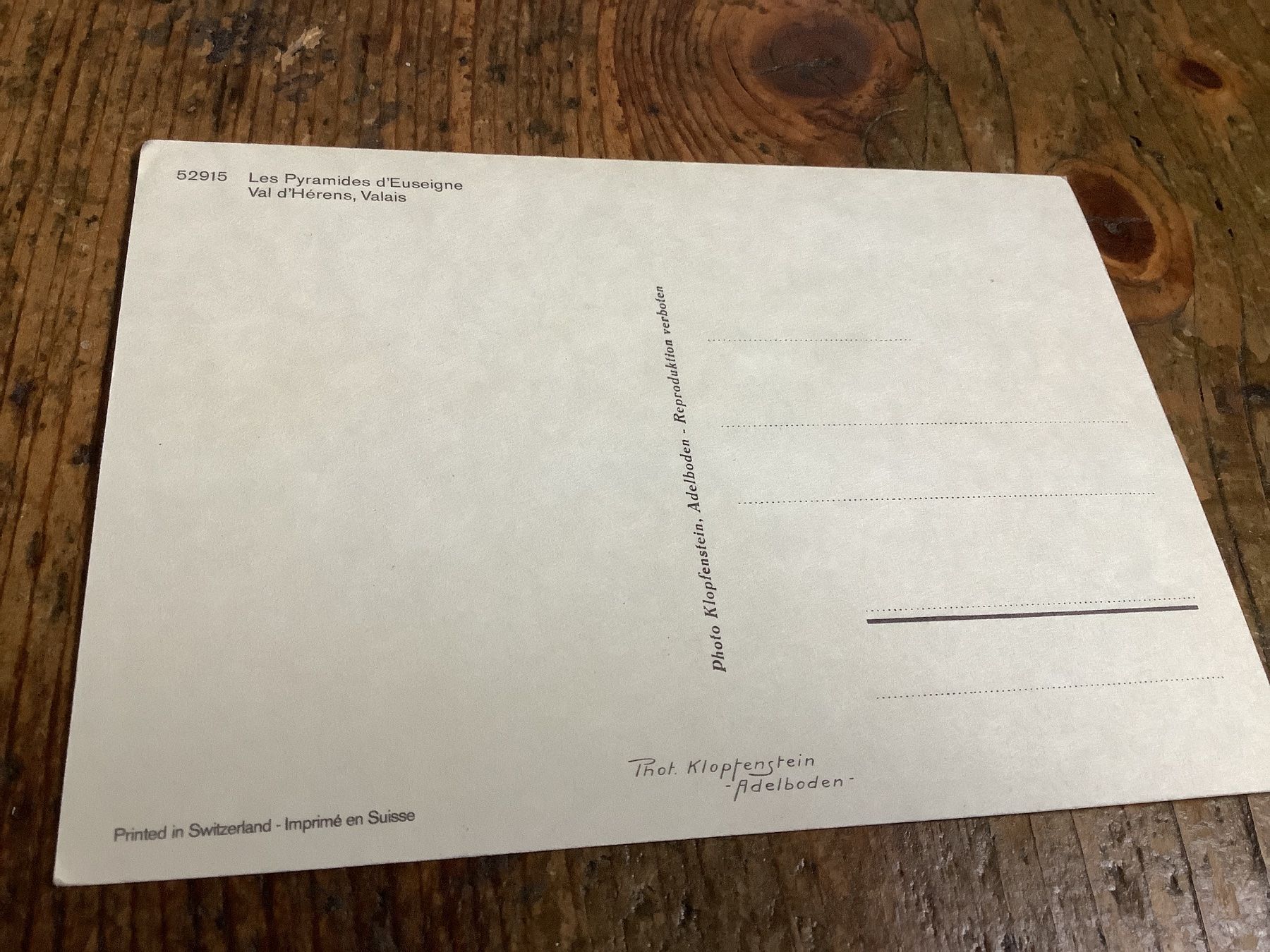 Cartoline postali: Alte Ansichtskarte: Pyramiden von Euseigne, Wallis! – Usato da Flaach venduto da Monisoldshop 2