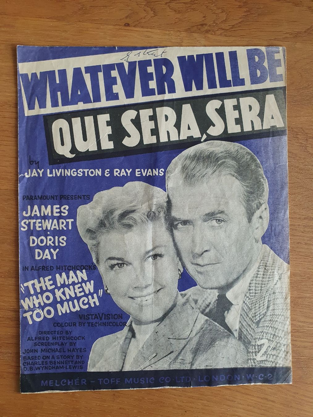 Bücher: Notenblätter 50er Jahre - Que Sera, Sera – Gebraucht aus Thun von Reb80