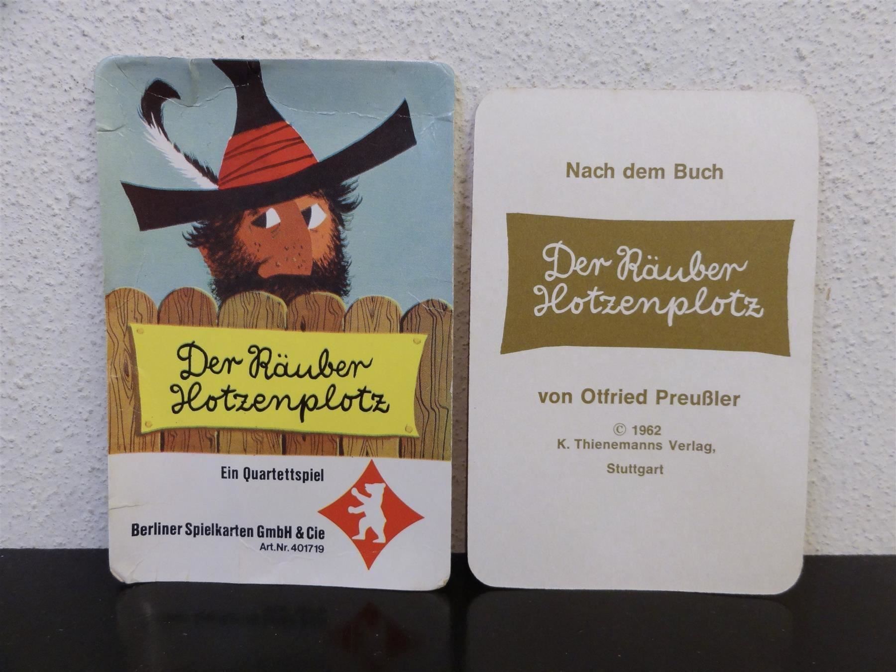 Spiele: altes Quartett RÄUBER HOTZENPLOTZ 1962 – Gebraucht aus Kerzers von wisaundso 3