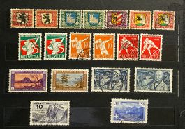 Briefmarken Schweiz Pro Juventute Konvolut gebraucht