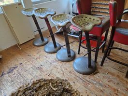 Barhocker Traktorsitz Metall Trecker Sitze