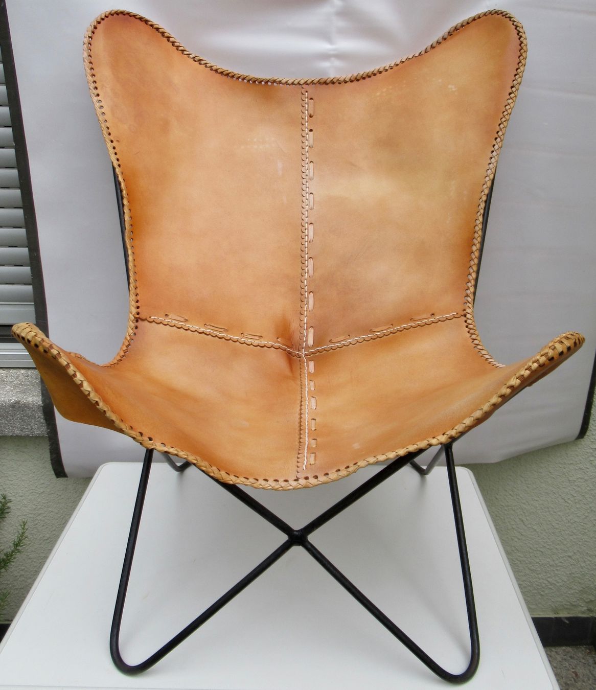 Poltrone: Butterfly-Sessel Braun Leder – Usato da Bern venduto da Colligentes