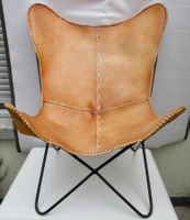 Butterfly-Sessel Braun Leder