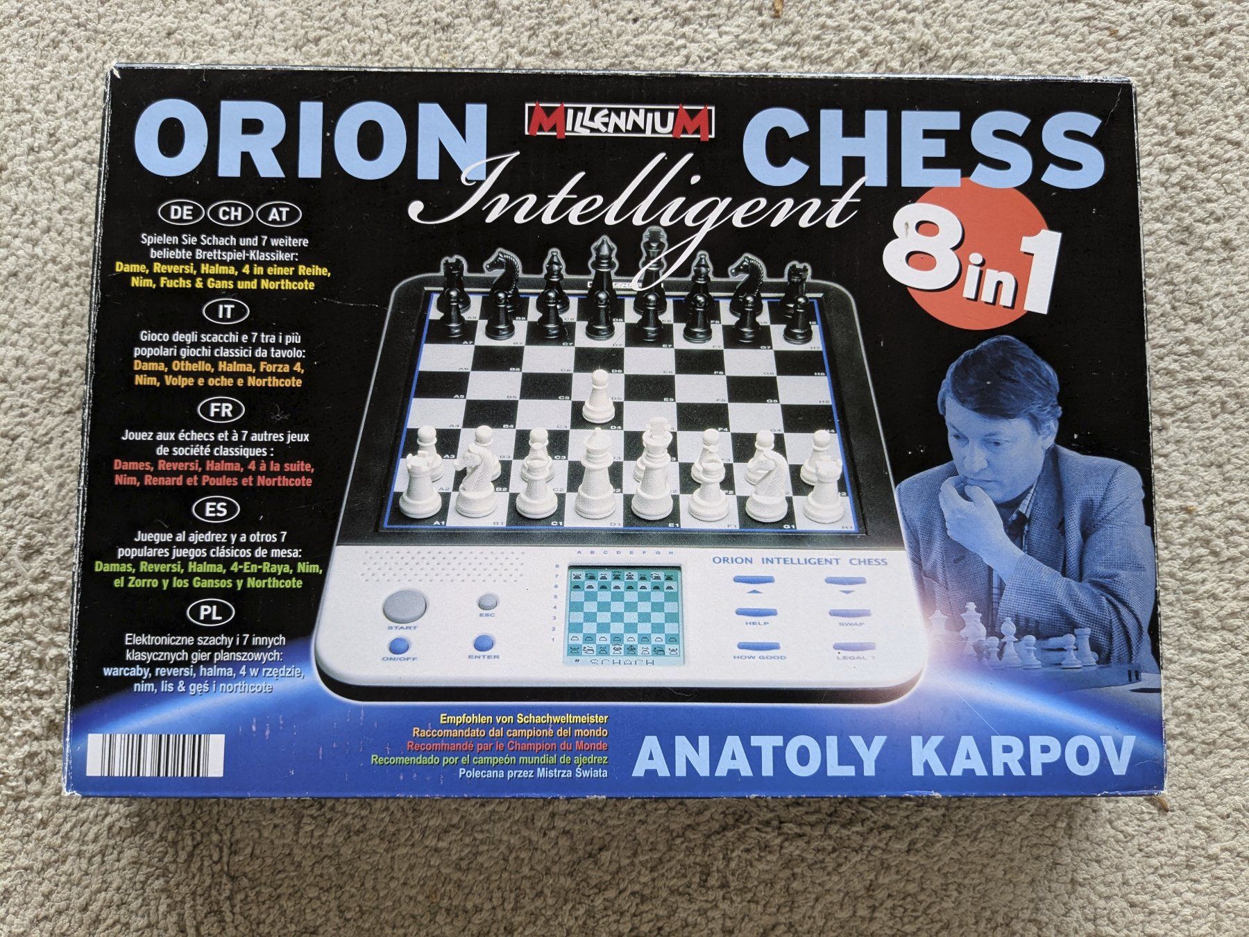 Spiele: Schachcomputer Millennium Orion Intelligent Chess – Gebraucht aus Oberdiessbach von Milo78