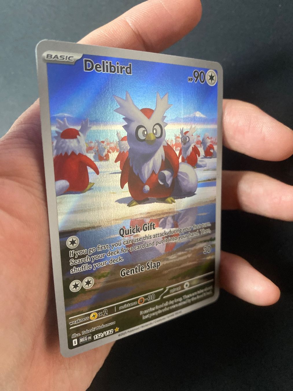 Pokémon Carte collezionabili: Delibird 152 - Botogel - Illustr. Rare - Mega Evolution - EN – Nuovo (secondo la descrizione) da Hausen AG venduto da Shrade 1