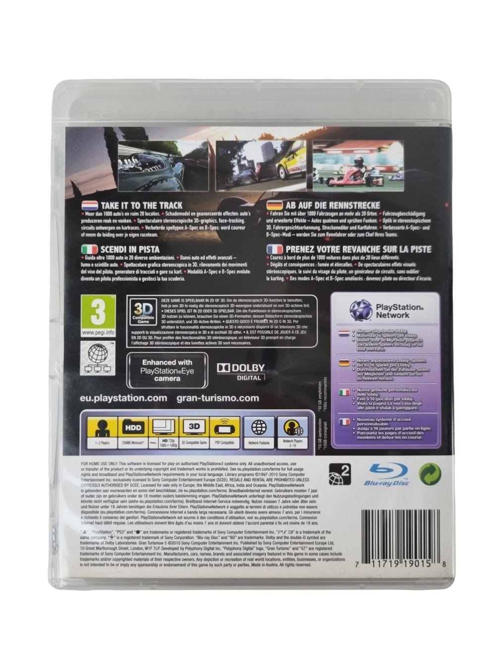 Sony Giochi: PLAYSTATION NETWORK Gran Turismo 5 PS3 – Nuovo (secondo la descrizione) da Wangen b. Olten venduto da Restwert_Wangen 1