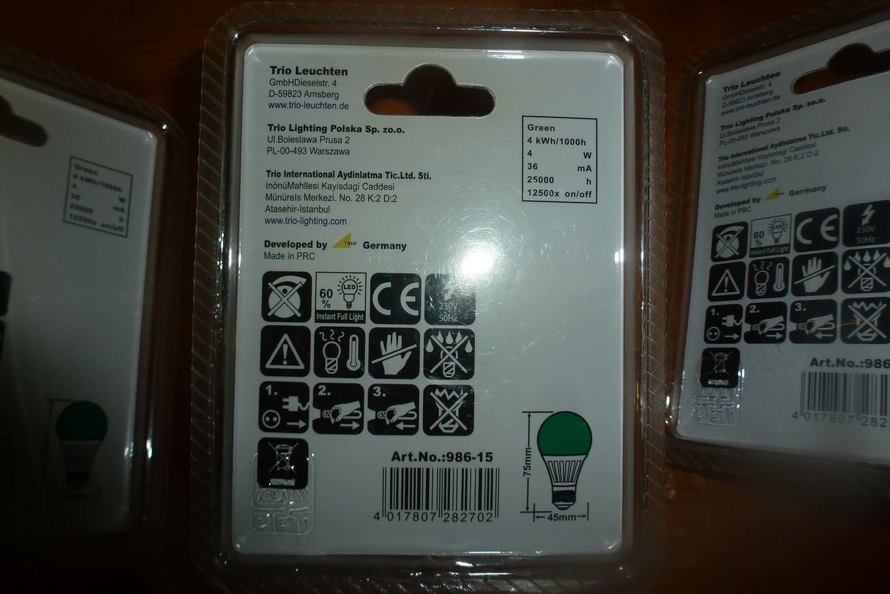 Lampes: 5 Grün Lampe ** E27 ** 4W – D'occasion à Emmen par newcar4you 3