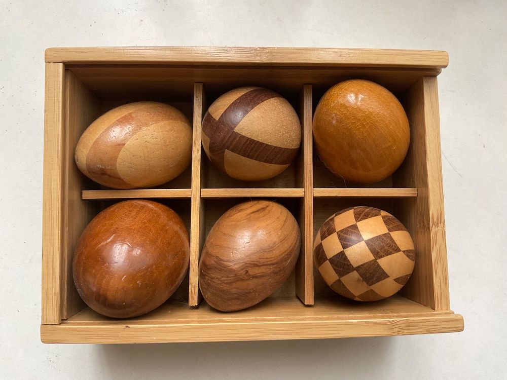 6x Stopfeier Holz Holzeier Handarbeit Deko (Gebraucht) in Aarau für CHF ...