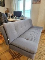 LETZTE CHANCE Sofabett Grau Stoff 180x90(offen 110cm)