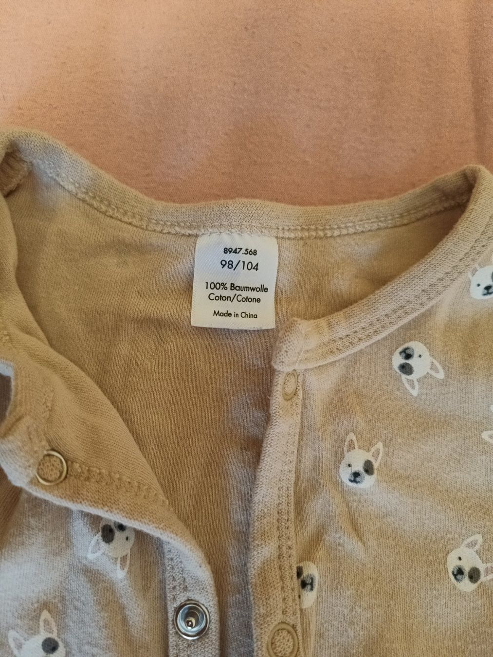 Pigiama & Simili: Kinder Strampler Pyjama Gr 98/104 beige Hund – Usato da Oberhofen Thun'see venduto da cri_6md2 1