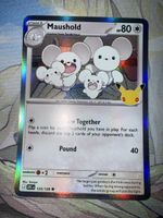 Pokemon Sammelkarte Maushold 125/128 Holo Zustand neu