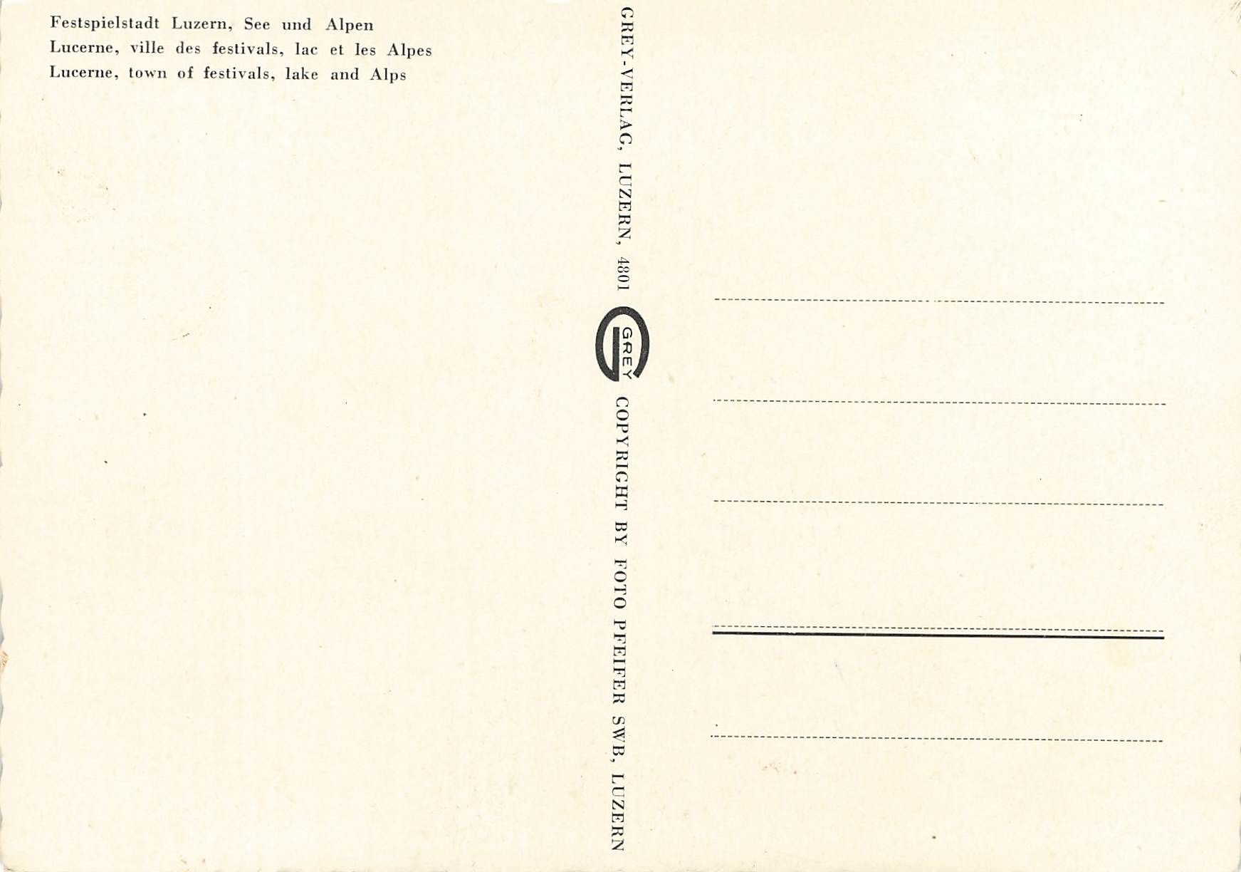Cartoline postali: Lucerne alpe – Usato da Biasca venduto da Blenio71 1