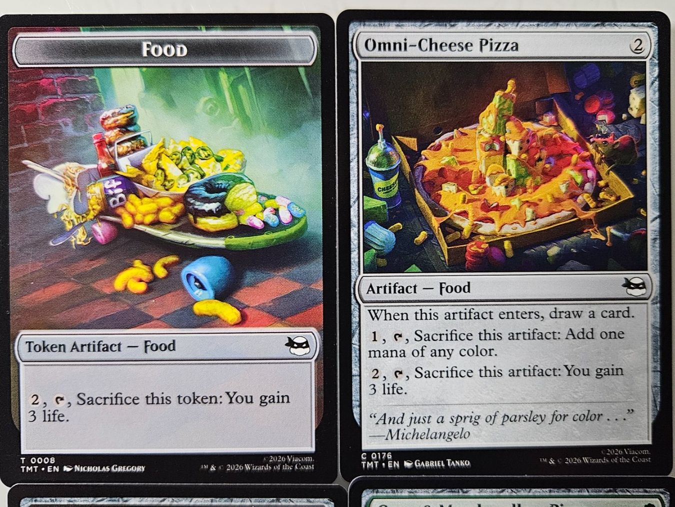 Magic The Gathering Carte collezionabili: Ninja Turtles 4x Food Karten – Usato da Basel venduto da True_Hofer_Store 1