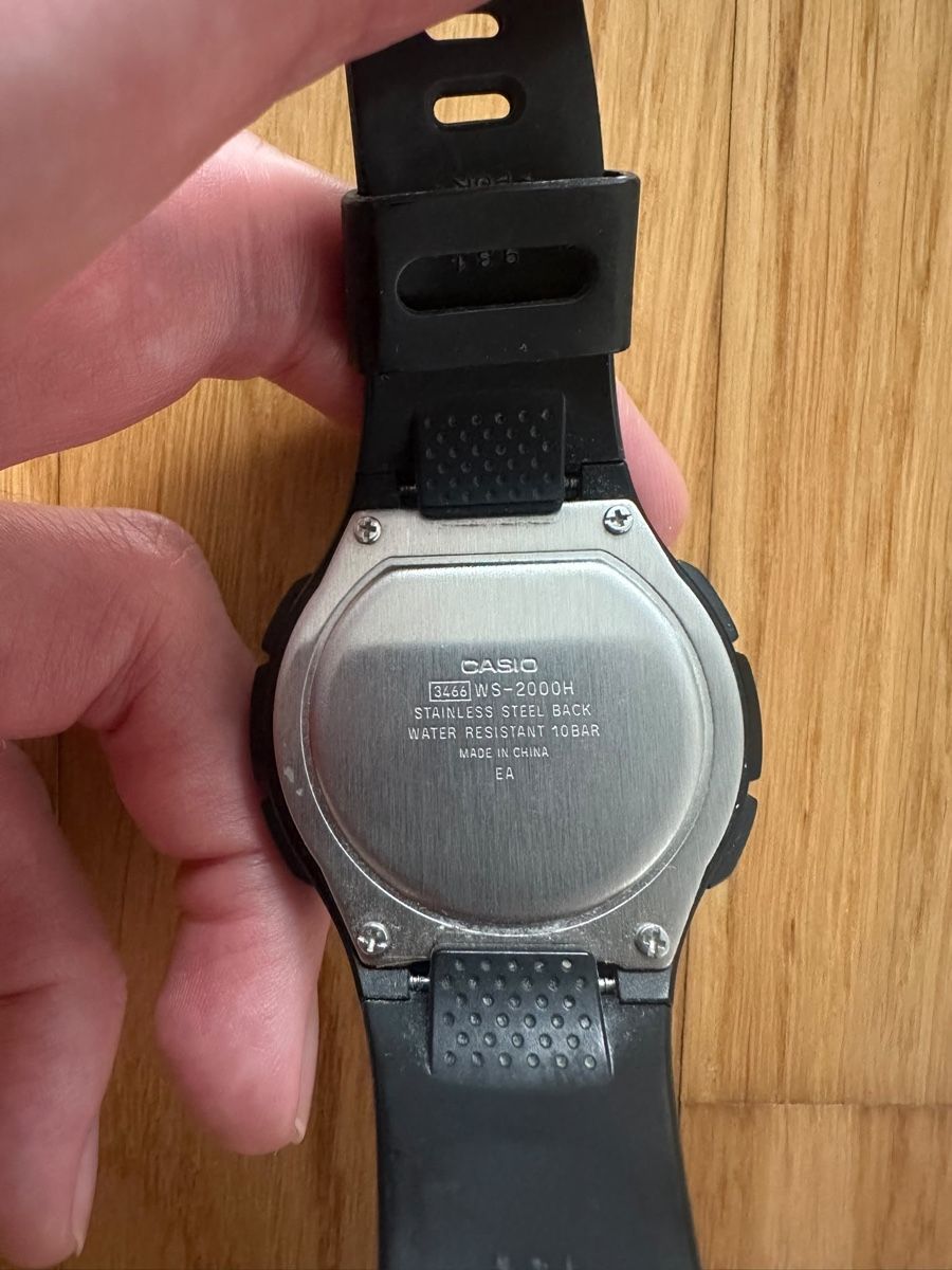 Casio Orologi: Casio WS-2000H digital watch black good condition – Usato da Aarau Rohr venduto da mic_d6nr 2