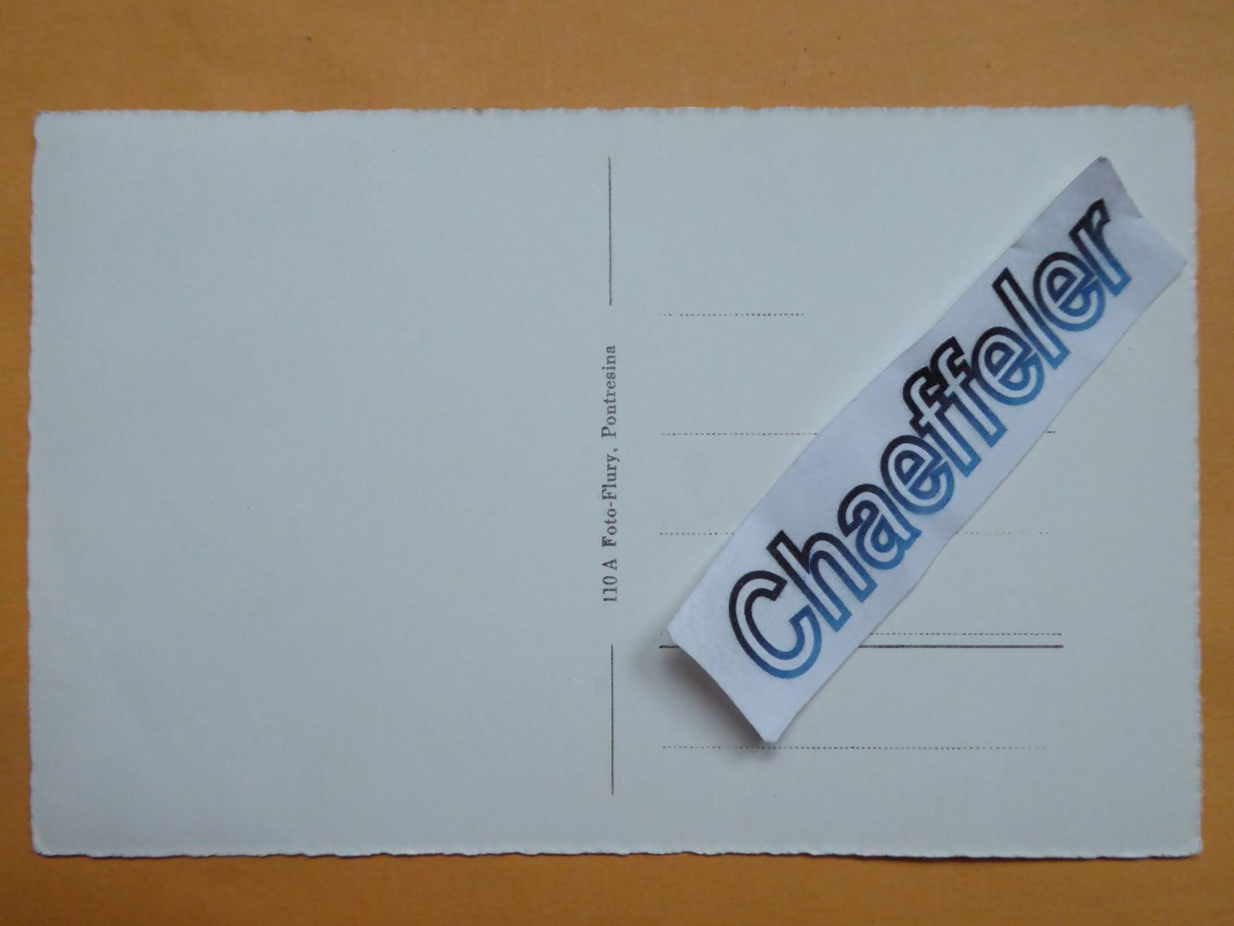 Cartes postales: Im Rosegtal – Neuf (Voir description) à Zürich par Chaeffeler 1