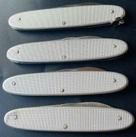 Victorinox Sackmesser, 4 Stk. Alox silbrig gerippelt 2 er K.