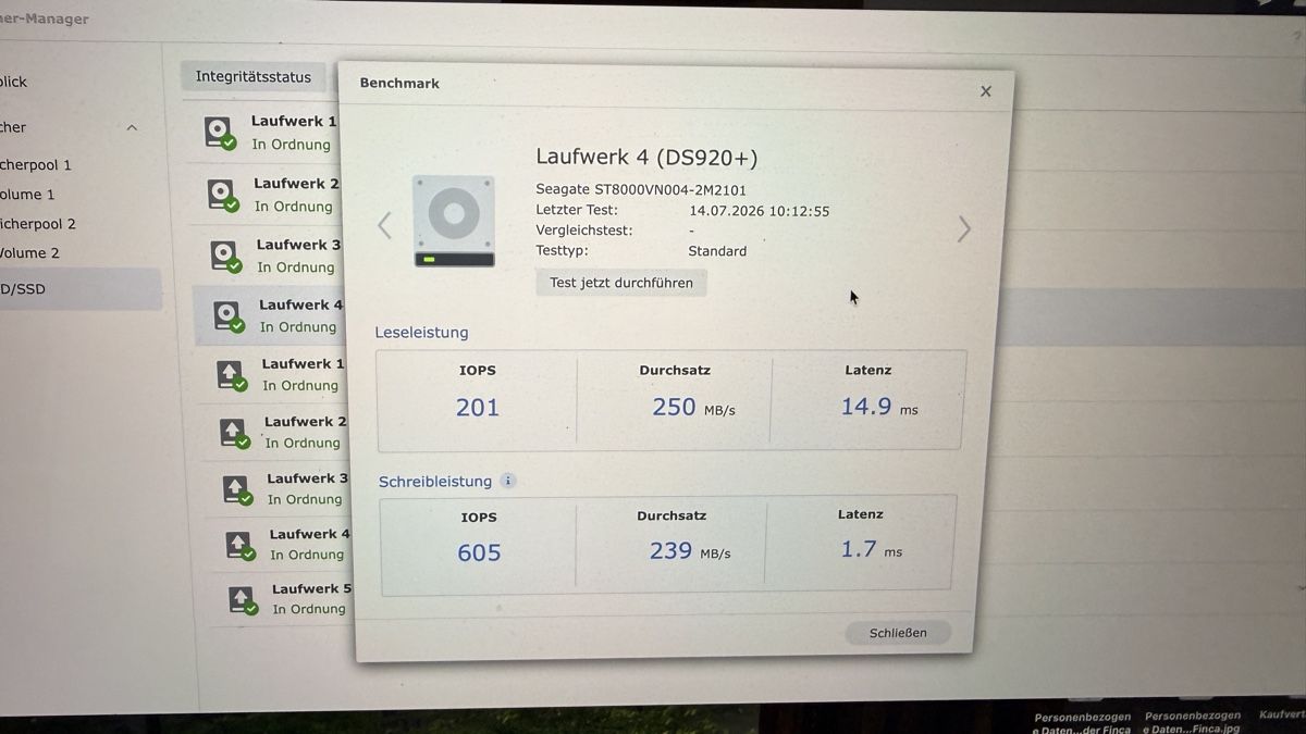 Seagate Dischi rigidi: 2x Seagate Iron Wolf NAS Festplatte 8TB – Usato da Dättlikon venduto da djphenom 1